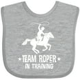thumbnail image 3 of Inktastic Team Roper in Training Cowboy Boys Baby Bib, 3 of 4