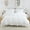 White, variant on AOILE Ruffle Duvet Cover Set – 3PCS Soft Washed Microfiber, Vintage French Country Bedding, Twin/Queen/King