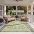 thumbnail image 3 of Safavieh Courtyard Dara Damask Indoor/Outdoor Area Rug, Olive/Natural, 5'3" x 7'7", 3 of 11