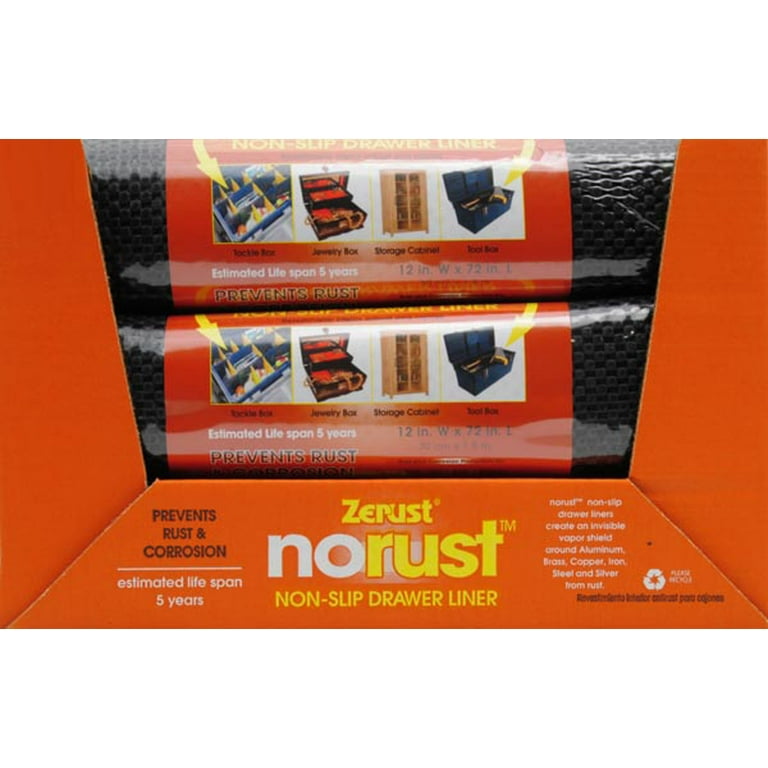 Zerust No-Rust Non-Slip Drawer Liner - 18 in x 96 in