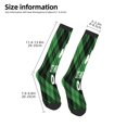 thumbnail image 2 of Bingfone St Patrick's day Print Compression Socks for Women and Men Long Socks for Running Athletic Cycling Nurse, 2 of 6