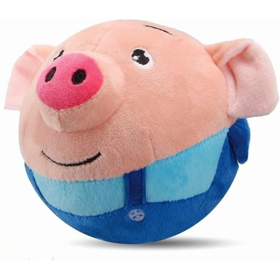 Interactive Dog Toys, 2026 New Active Moving Pet Plush Toy, Rechargeable Squeaky Dog Ball Toy with Talking Sound for Dogs Puppies