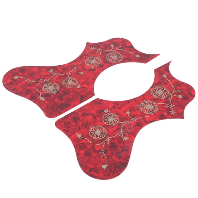 2Pcs Guitar Guard Self Adhesive Guitar Guard Guitar Pick Guard Plastic Pickguard Guard Sticker for Acoustic Guitar Parts