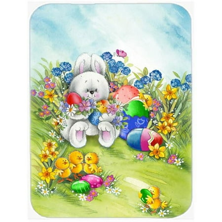 

Easter Bunny & Eggs Glass Large Cutting Board