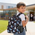 thumbnail image 3 of KUIFORTI Strawberry Shark Toddler Backpack Boys Kids School Bag with Side Pockets Adjustable Straps Lightweight for Preschool Kindergarten Back to School Gifts, 3 of 7