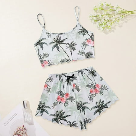 

Reduce Set OTEMRCLOC Women s Summer Printed Camisole Pajama 2023 M