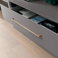 thumbnail image 4 of Goo-Ki Champagne Bronze Cabinet Pulls with 10''(256mm) Hole Centers, Modern Style Zinc Alloy Cabinet Handles for Dresser,Wardrobe,Cupboard- 6 Pack, 4 of 6