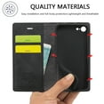 thumbnail image 6 of Compatible with iPhone 7 / 8 / SE 2020 / SE 2022 Wallet Case, PU Leather Flip Folio Case with Card Holders RFID Blocking Kickstand [Shockproof TPU Inner Shell] Phone Cover, Black, 6 of 11