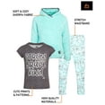 thumbnail image 2 of RBX Girls Legging Set - 3 Piece Pullover Hoodie Short Sleeve Tees and Legging Pants Set (7-16), 2 of 7