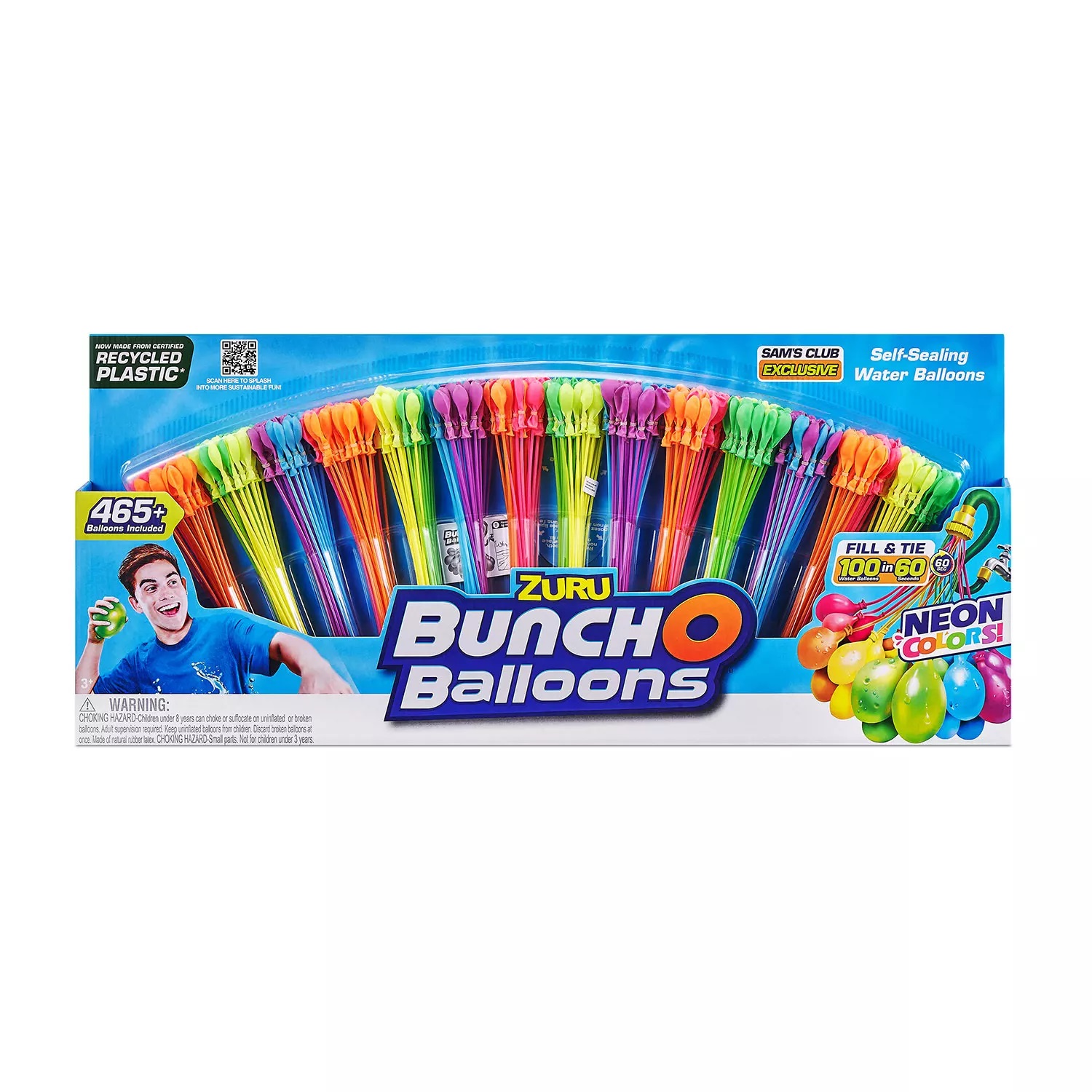 Bunch O Balloons 465 RapidFill SelfTying Recyclable Water Balloons