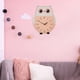 thumbnail image 5 of Reloj colgante de pared de con forma de dibujos animados decorativos para , hogar que no hace tictac, decoración de guardería construcción Búho Baoblaze Relojes de pared, 5 of 7