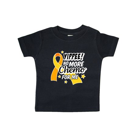 

Inktastic Chilhood Cancer Awareness Yippee no More Chemo for Me Gift Baby Boy or Baby Girl T-Shirt