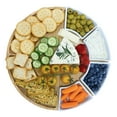 thumbnail image 3 of JS Gourmet - Bamboo Serving Tray Set with 4 Ceramic Bowls, 3 of 4