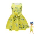 thumbnail image 2 of Vestido de princesa de dibujos animados Joy para niñas, peluca de disfraz de Cosplay de disgusto para Halloween, Carnaval, cumpleaños, película de adentro hacia afuera, 2024, 2 of 4