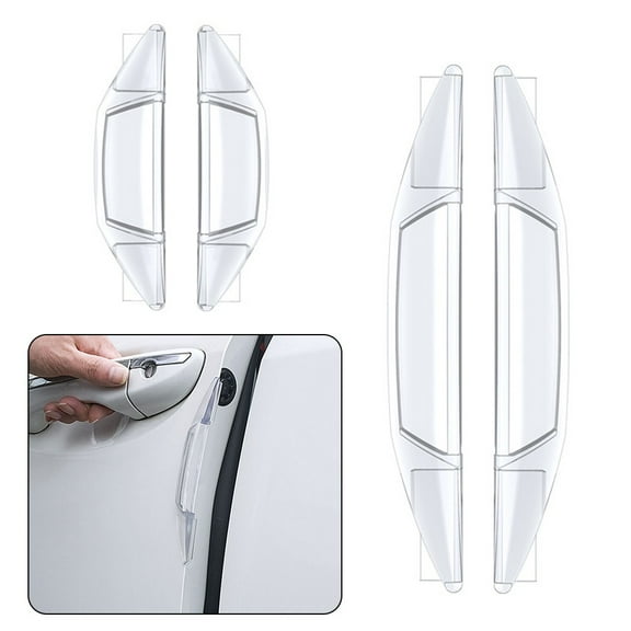 4PCS Car Door Edge Protector Guard Strip Anti Scratch Car Rubber Bumper Stickers