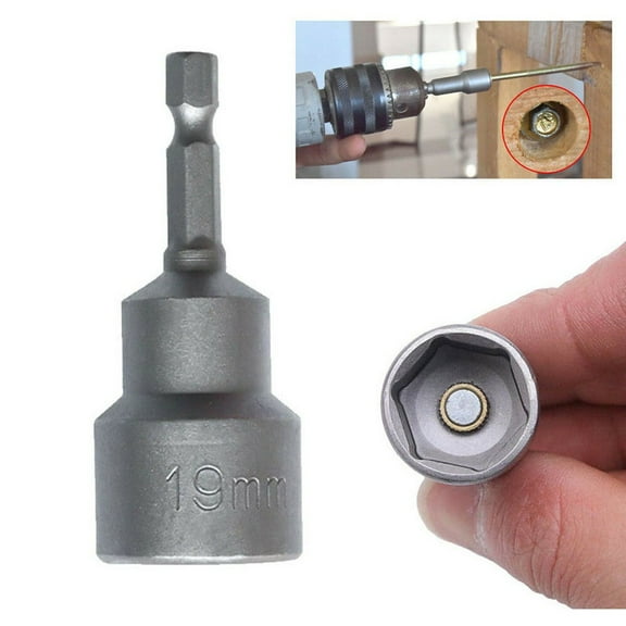 Caravan Leg Winder Hexagon 19mm Socket Adaptor for Drill Impact Driver Tool