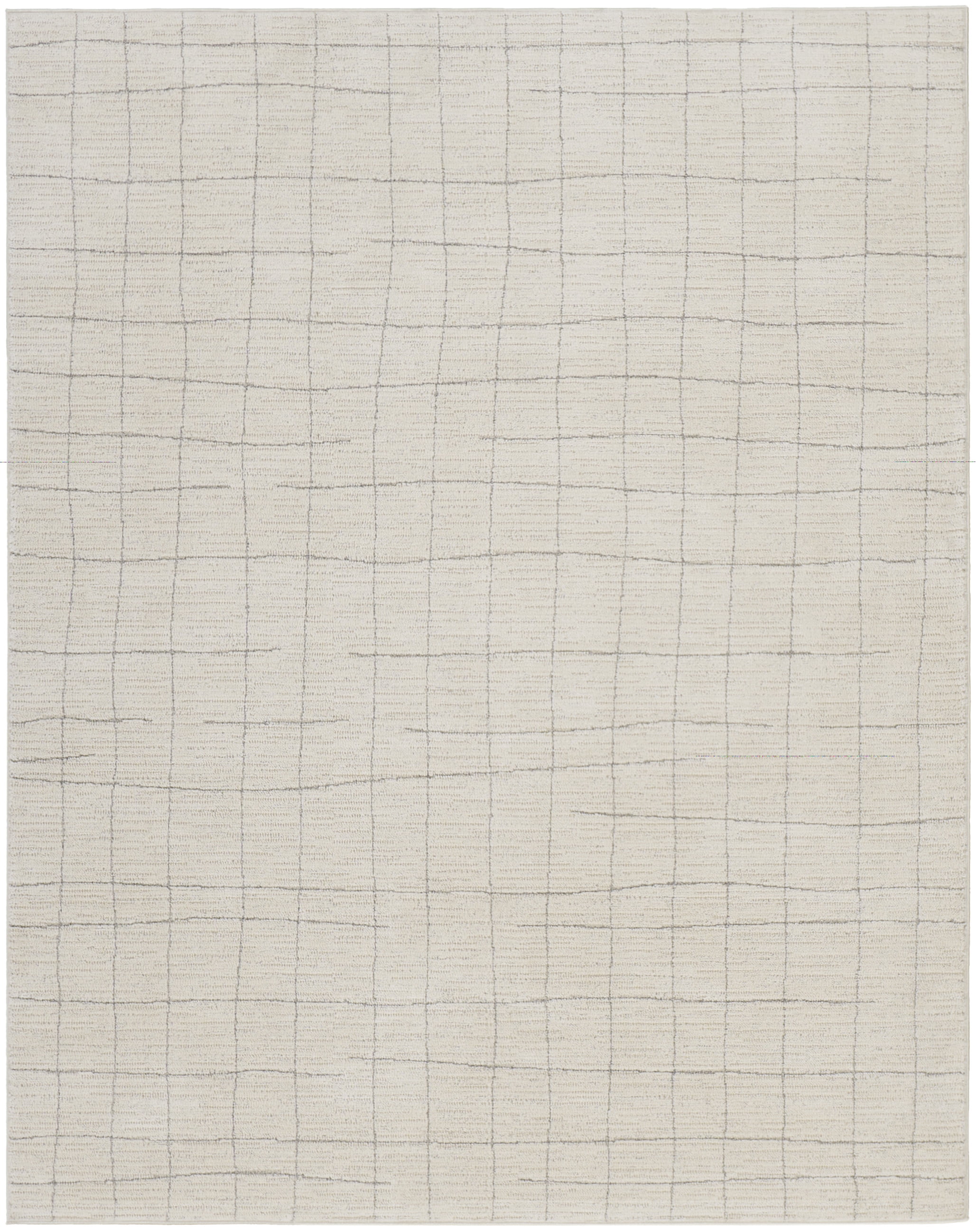 Nourison Andes Abstract Ivory Grey 5'3" x 7'3" Area Rug (5x7)