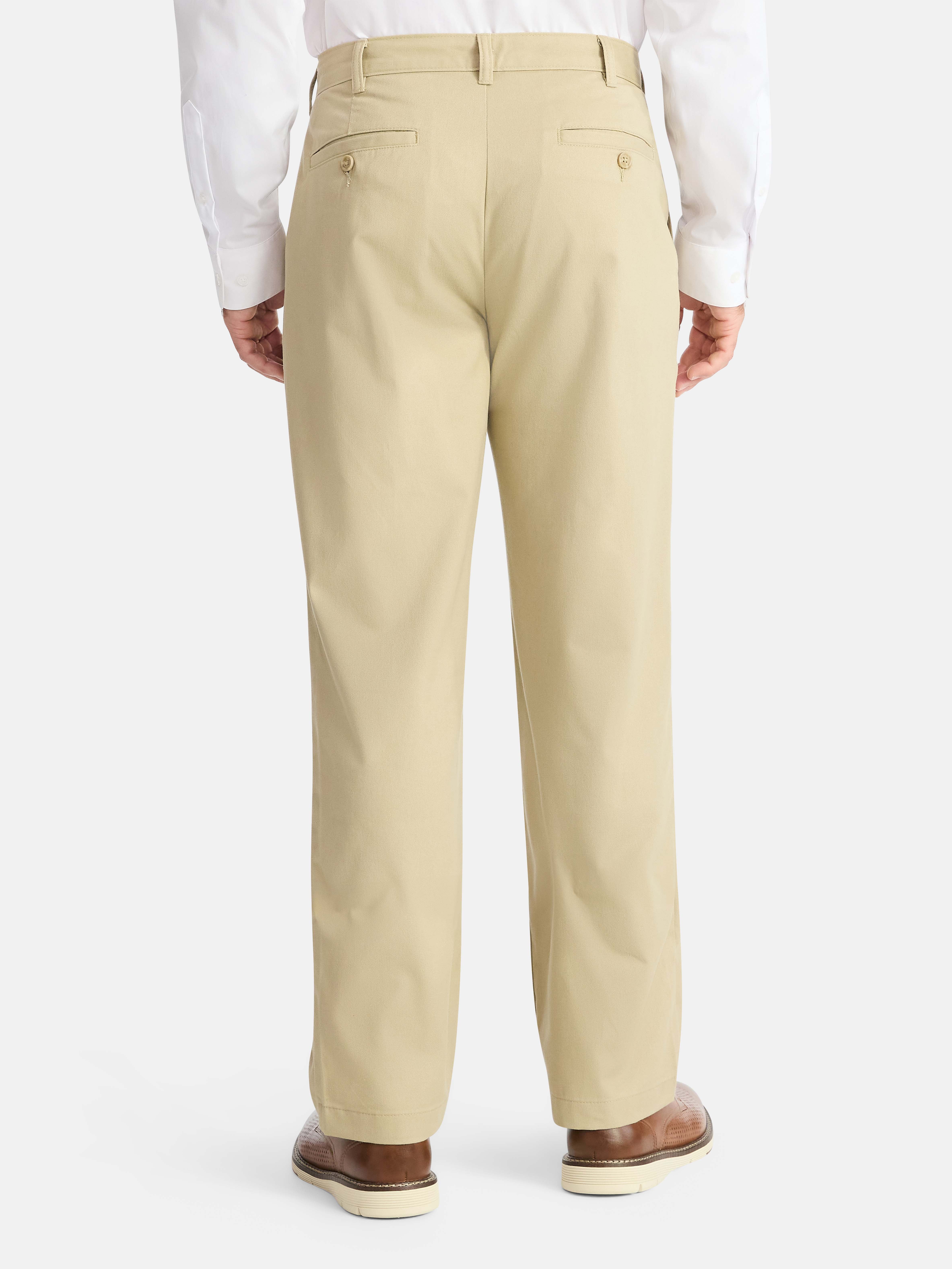 George Big men's Pleated Front Wrinkle Resistant Pants - Walmart.com