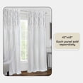 thumbnail image 4 of Achim Home Furnishings Willow Rod Pocket Window Curtain Panel, 42" x 63", White,WIPN63WH06, 4 of 6