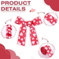 thumbnail image 6 of 10M Valentine's Day Polyester Heart Printed Ribbon Red 2-1/2 inch(63~65mm) 10.94 Yards(10m)/set, 6 of 6