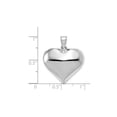thumbnail image 3 of 14K White Gold Heart Pendant Necklace for Women, Minimalist High Polish Jewelry with Smooth Finish, Symbol of Love, Modern Fine Accessory for Everyday or Romantic Wear, 3 of 5
