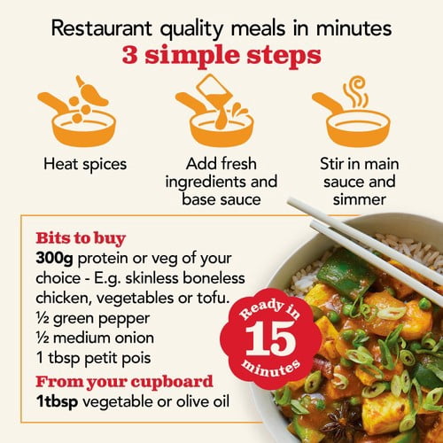 The Spice Tailor Chinese Curry Sauce Kit 245g, British Import (Pack of 2)