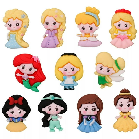 EOEMY 20 Pcs Flatback Resin Assorted Cartoon Princesses Cabochons Flatback Charms