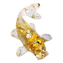 1X Koi Carp Figurine Clearance! Nomeni Natural Crystal Gravel Koi Fish Ornaments D Citrine, Home Decor Promotion Sale!