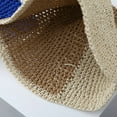 thumbnail image 3 of CoCopeaunt Straw Bucket Hat for Women Girls Hollow Sun Hat Breathable Beach Cap Sun Protection Hat Fashion Color Splicing Skullcap, 3 of 6