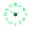 Fluorescent Green, variant on Homerr Wall Clock Acrylic Wall Clock Acrylic Wall Clock Precise Timing Luminous Numbers Silent 3D Effect