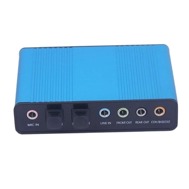 USB External Sound Card 6 Channel Optical Audio Output Adapter for