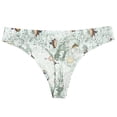 thumbnail image 1 of Aayomet Culottes pour Femmes Imprimé String pour Dames sous-Vêtements (Vert Menthe, G), 1 of 4
