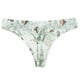 thumbnail image 1 of Gibobby Paquete de Tanga para dama Ropa interior de bragas de tanga de mujer con estampado transpirable para mujer(Verde de menta,G), 1 of 2