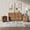 Walnut, variant on 3 Piece Furniture Bedroom Set,9-drawer Dresser And 2 Nightstands, Oak