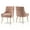 Pink, variant on SEYNAR Modern Velvet Dining Chairs Set of 2, Tufted Back Accent Chair for Living Room,
