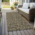thumbnail image 6 of Addison Rugs Chantille Indoor/Outdoor Transitional Floral Brown Washable Runner Rug, 2'3" x 7'6", 6 of 6