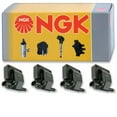thumbnail image 3 of 4 pc NGK 48812 Ignition Coils for 2505-77002 36-1106 4797293 4797293AB 5234210 5234610 5252577 53008068 C506 CE10006 E64 E64P GN10172 IC41 IC41SB UF-97 UF97 UF97T Spark Plug Wire Boot, 3 of 3