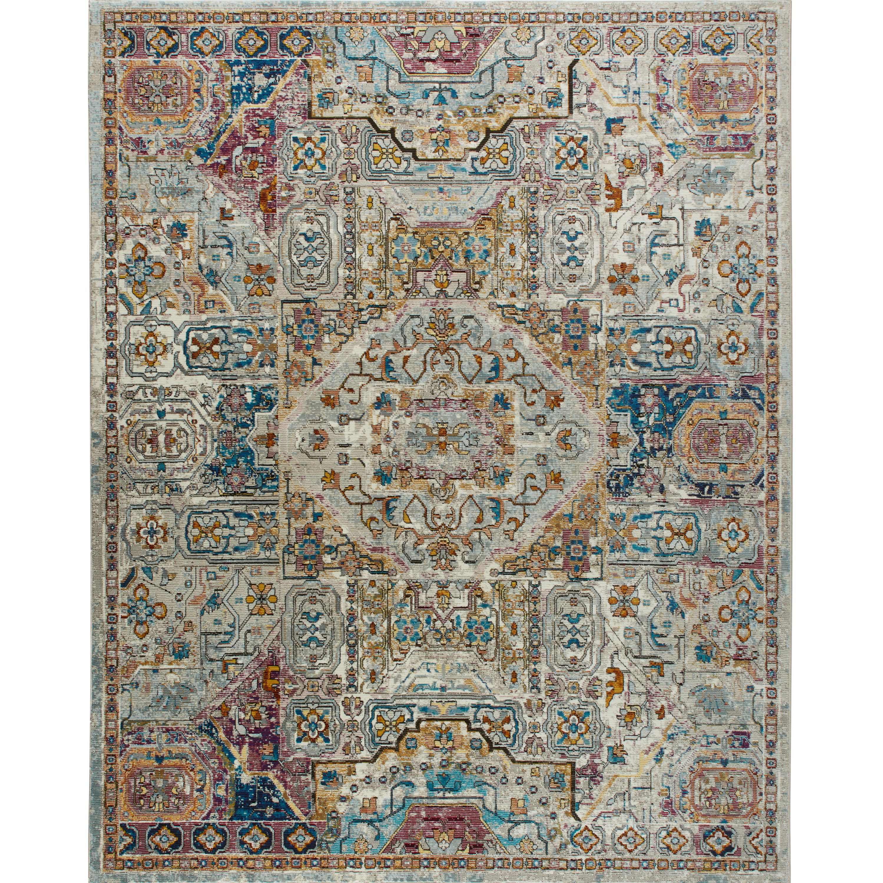 Home Dynamix Nicole Miller Parlin Aster Area Rug 7'9x9'5 Ivory/Rust 