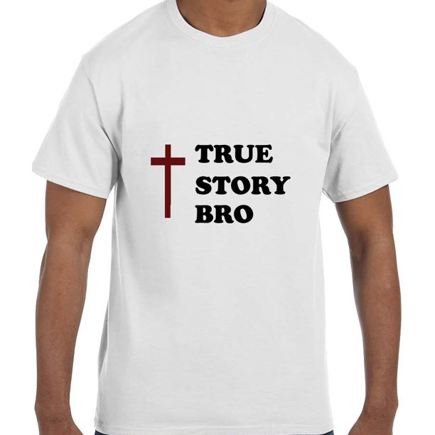 Solrig Munk Omsorg Christian Jesus True Story Bro T-Shirt - Walmart.com