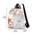 thumbnail image 3 of FORMRS Women's Travel Backpack Purse Anti-Theft Hidden Pockets Casual Shoulder Bag, Light Red Starfish, 3 of 7
