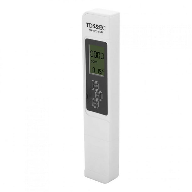 Probador de prueba de agua, tira de prueba de agua digital LCD multifuncional, probador de temperatura TDSEC, artesanía superior
