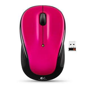 M325 Wireless Mouse - Pink Logitech Wireless Mouse M325 with Designed-For-Web