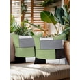 thumbnail image 2 of Waterproof Outdoor Throw Pillows with Inserts 18"x18" Set of 2,Sage Green Black Grey Soft Decorative Pillowcases for Bedroom,Modern Irregular Geometric Abstract Pillow Covers for Sofa Living Room, 2 of 8