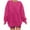 Hot Pink, variant on Kovlvoll Womens Crewneck Sweatshirts Long Sleeve Tops Loose Casual Oversized Sweatshirt Fall Athletic Pullover Top