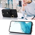thumbnail image 3 of Phone Case for Samsung Galaxy S22 Plus S22+ 5G Wallet Cover with Screen Protector and Ring Stand Credit Card Holder Slot Crossbody Strap Cell S22+5G S22plus 22S + S 22 22+ Women Girl Men Black, 3 of 7