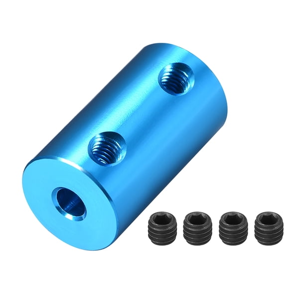 Acoplamiento de eje 4 mm a 4 mm L25xD14 acoplador rígido de motor paso a paso conecta azul