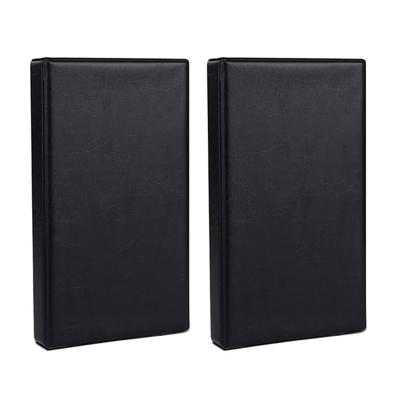 2pcs Practical Folder Storage Book Simple Creative Organizer Book for Office (120 Cards)