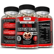 Kaya Naturals Ultra Testosterone 90Ct, Muscle & Testosterone Support, Bodybuilding - 1305mg