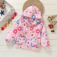thumbnail image 2 of Vedolay Kids Coat 2023 Printing Hooded Zipper Kids Girls Coat Outwear Hot Pink,4-5 Years, 2 of 5