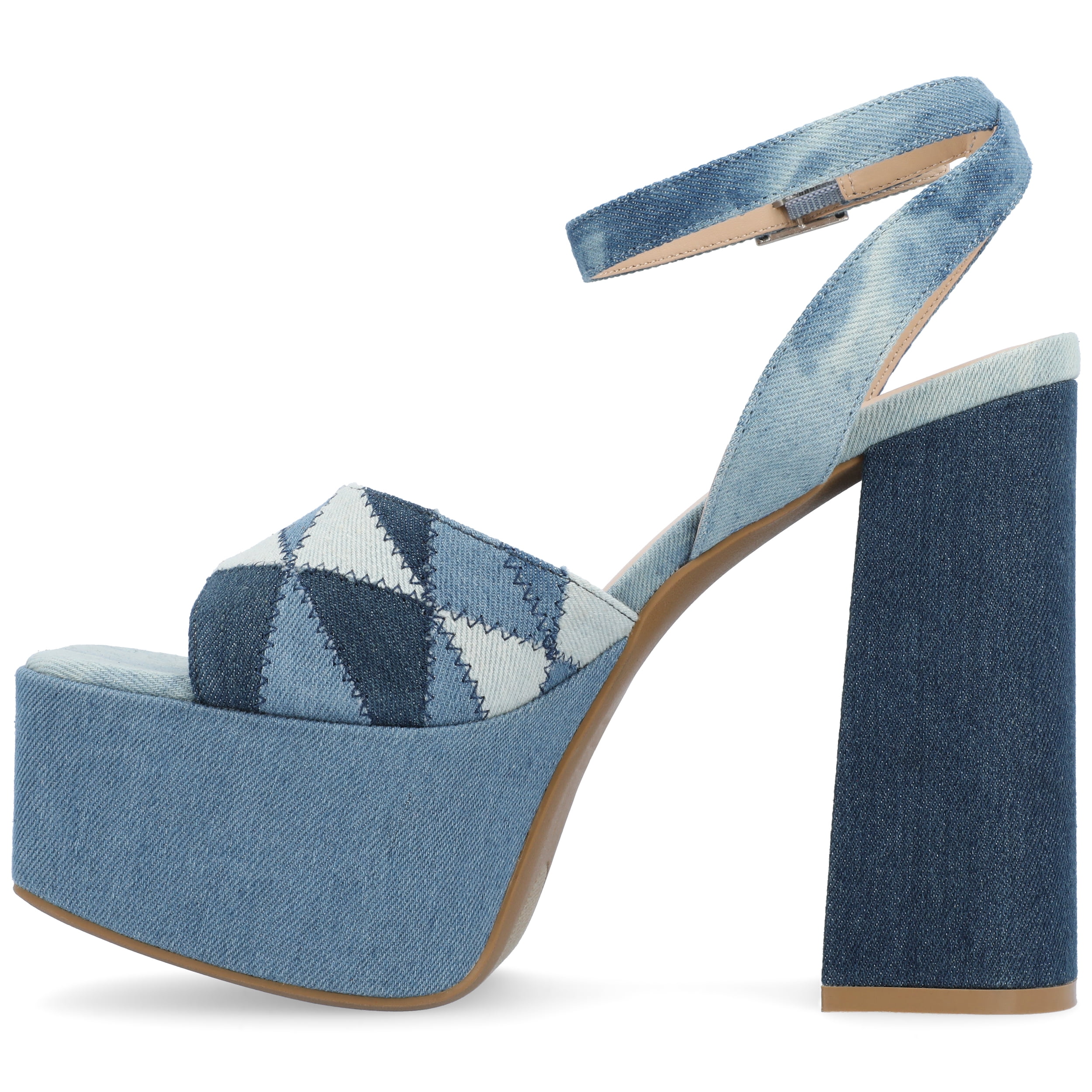 Journee Womens Asherby High Heel Platform Sandals
